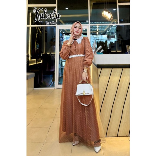 KALEELA Gamis pesta muslimah