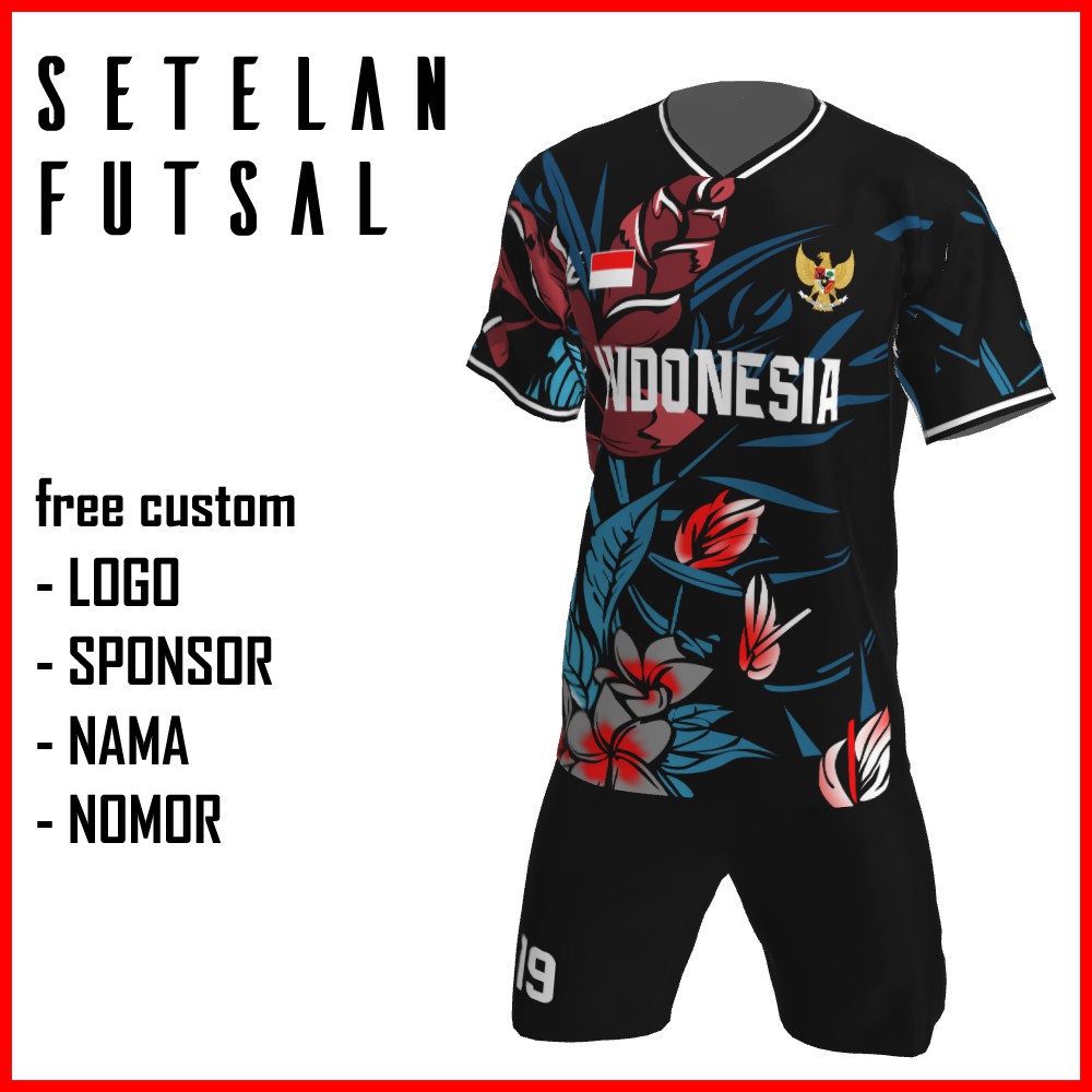 Bikin Jersey Futsal Custom Printing , Baju Kaos Jersey Setelan