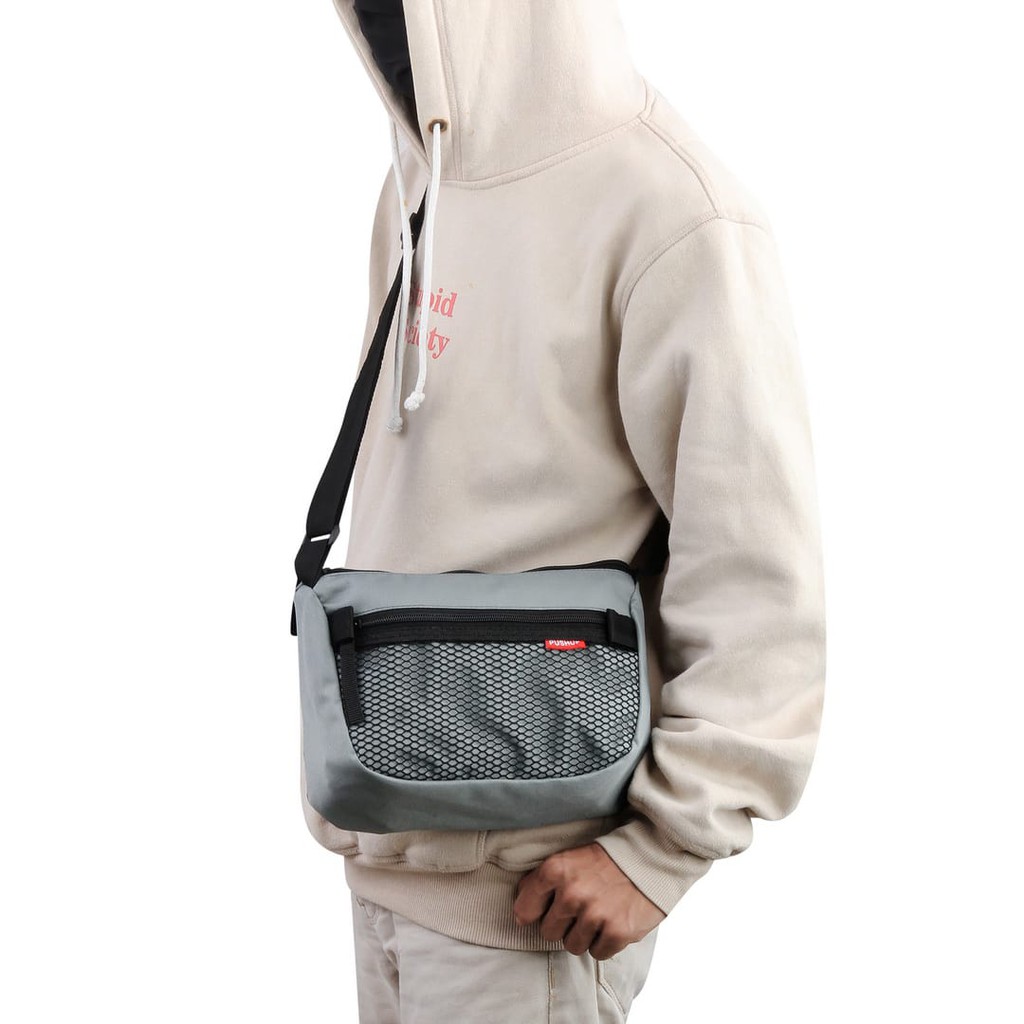 BEST SELLER Tas Pria dan Wanita Selempang Mini Pushop Jaring Mini Casual TERLARIS