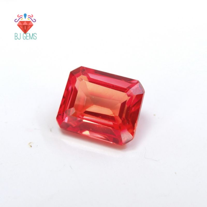 Permata Batu Orange Safir Emerald Syntetic Corundum Berserat Material 9mohs