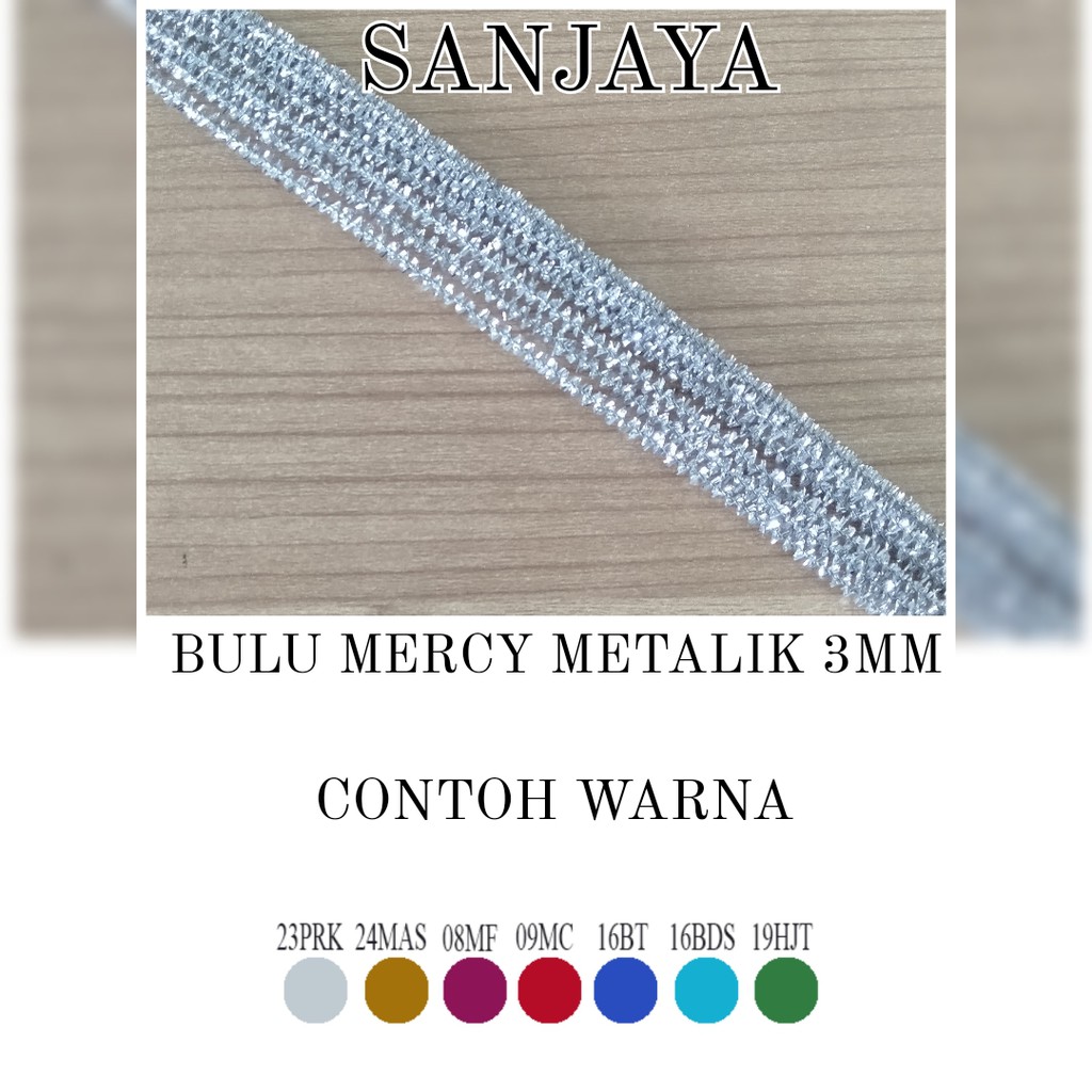 KAWAT BULU / KAWAT BULU MERCY METALIK / PIPE CLEANER / KAWAT KERAJINAN TANGAN WARNA WARNI / MISC BULU MERCY METALIK 3MM