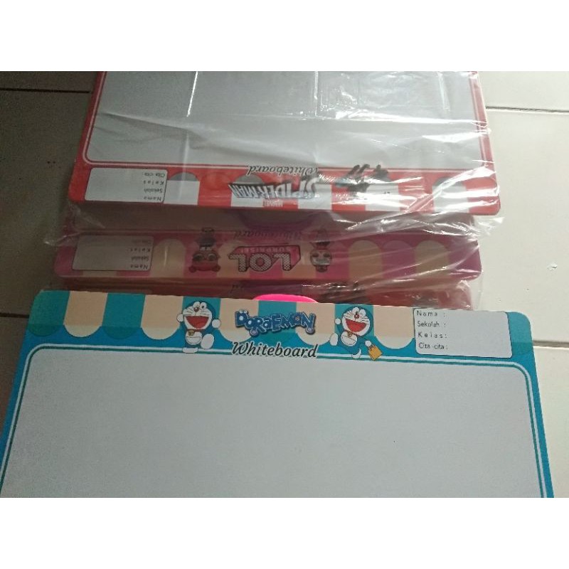 

Meja Belajar White Board Papan tulis Kayu Karakter