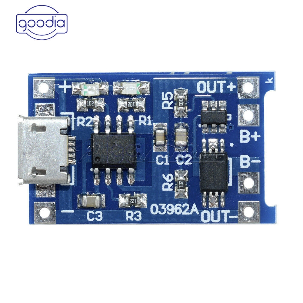 ✈【Fast/COD】✈ 1/5/10PCS TP4056 5V 1A Mini/Micro USB 18650 Lithium Battery Charger Board Module