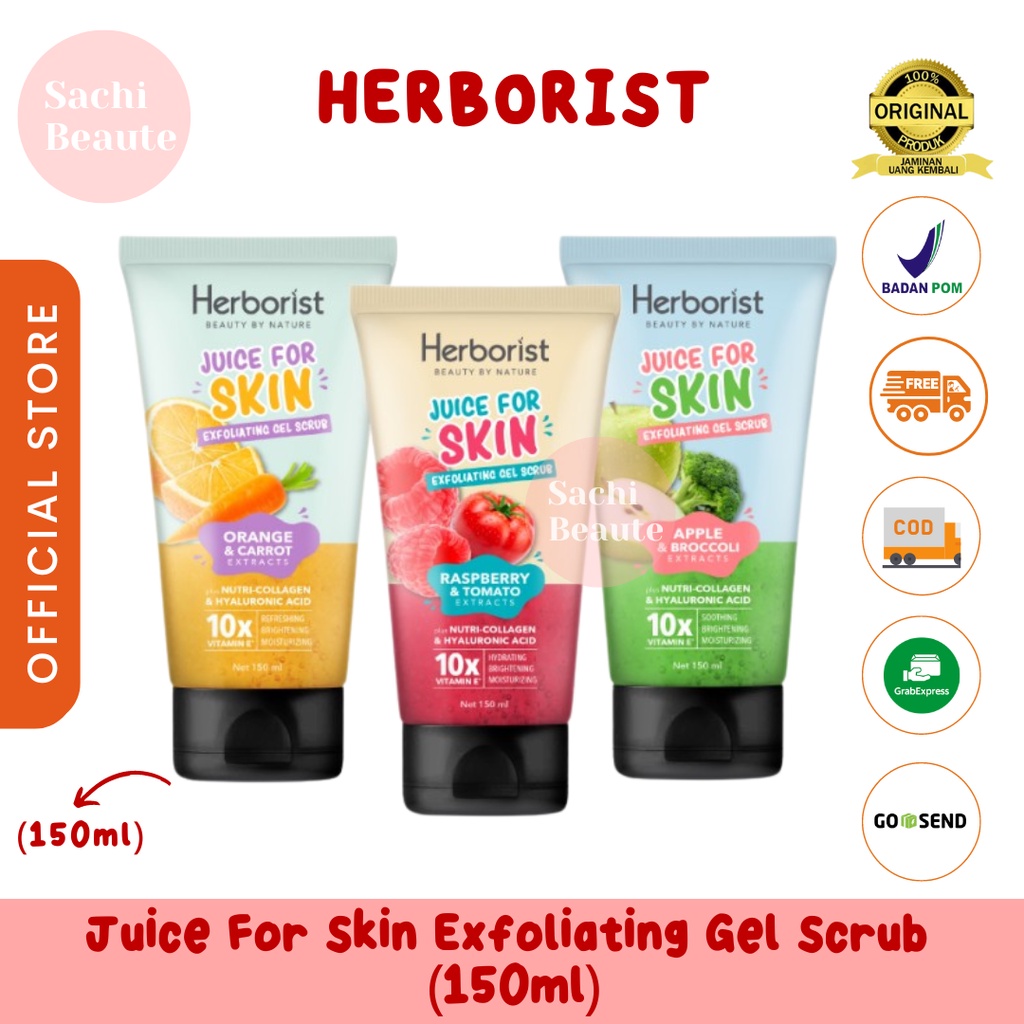 Herborist Juice For Skin Exfoliating Gel Scrub - 150ml