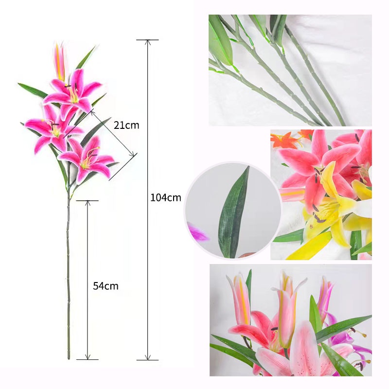 HAPPY TIME BUNGA PLASTIK LILY 31100 BUNGA HIAS PLASTIC ARTIFICIAL BUNGA ARTIFISIAL MURAH