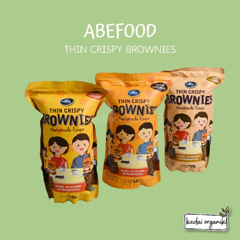 

Abefood Thin Crispy Brownies Rocky Chocolate/ Cheesy Cheese/ Nut Cracker