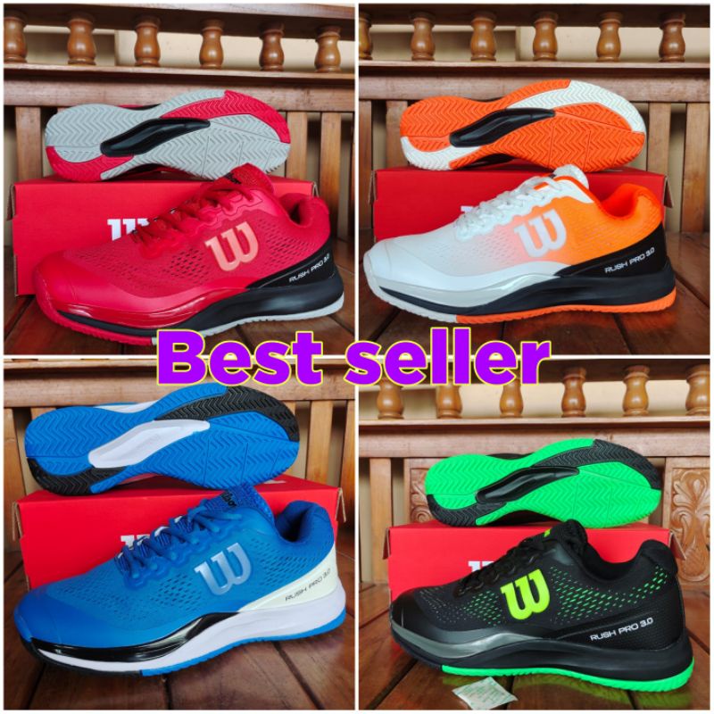 Sepatu Tenis Pria Wanita Wilson / Sepatu Wilson Rush Pro 3.0 / Sepatu Wilson Original