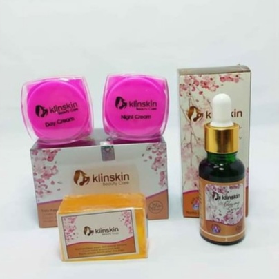Klinskin / krim Klinskin / krim wajah / Cream Klinskin / paket sabun cream dan serum
