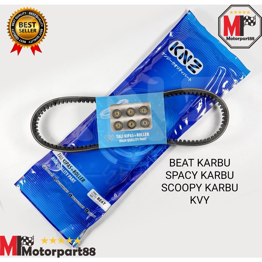 VANBELT KVY VBELT FANBELT PAKET ROLLER BEAT KARBU SCOOPY SPACY KVY KNZ