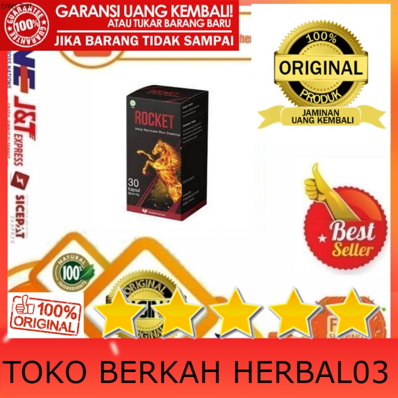 100% ASLI ROCKET OBAT HERBAL KUAT STAMINA PRIA TAHAN LAMA BPOM