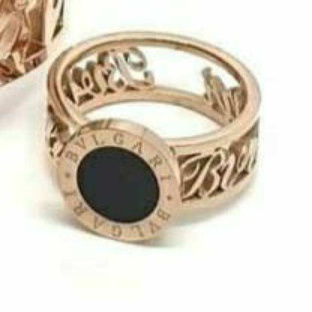 Cincin Bulgar* ukir Titanium