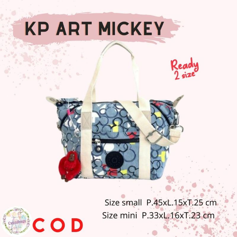 Handbag Shoulders bag tas bahu Kipling art mickey mouse small