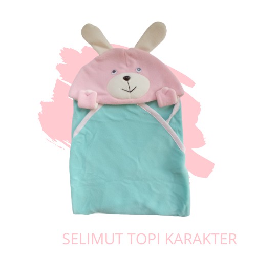 Selimut Bayi Topi 68 x 68 Blanket Lembut