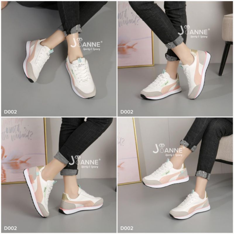 RESTOCK!! JOANNE Sepatu Sporty Sneakers Shoes D002 [ORIGINAL BRAND]