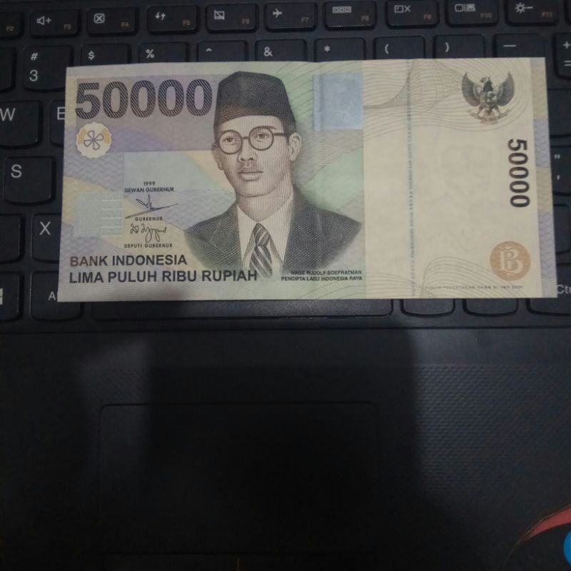 uang kuno 50000 wr soepratman