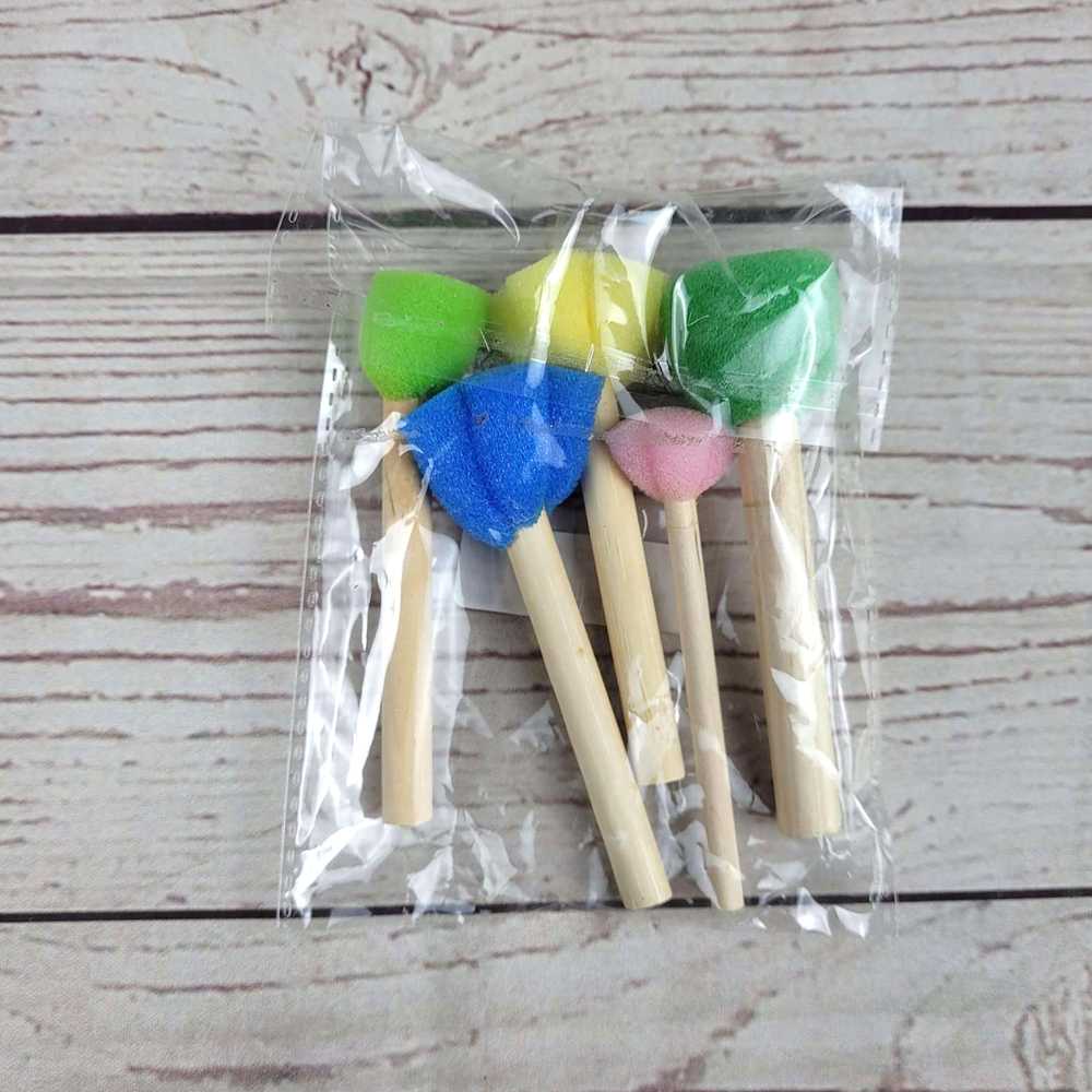 TG-MA FoxMind Mainan Anak Sponge Stamp Flower Brush 5 PCS - F697