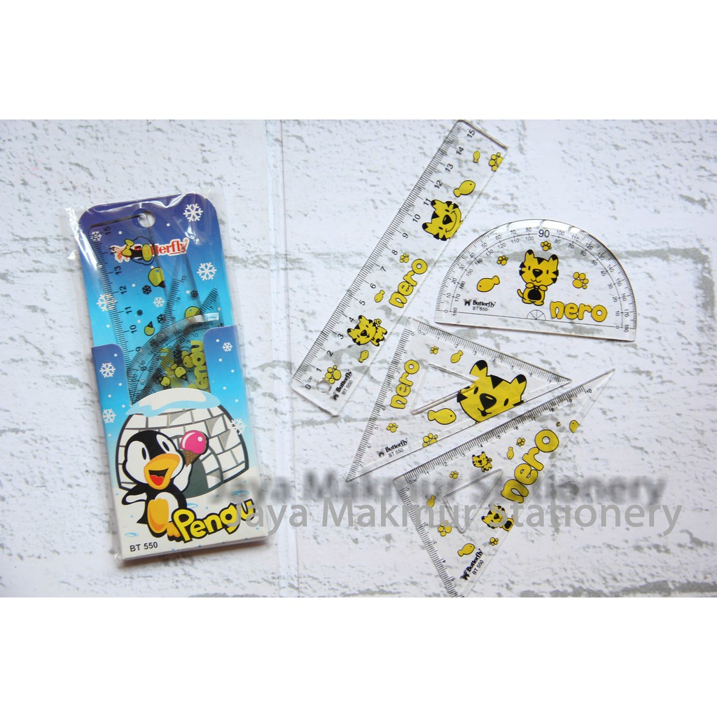 Penggaris Set Butterfly BT-550