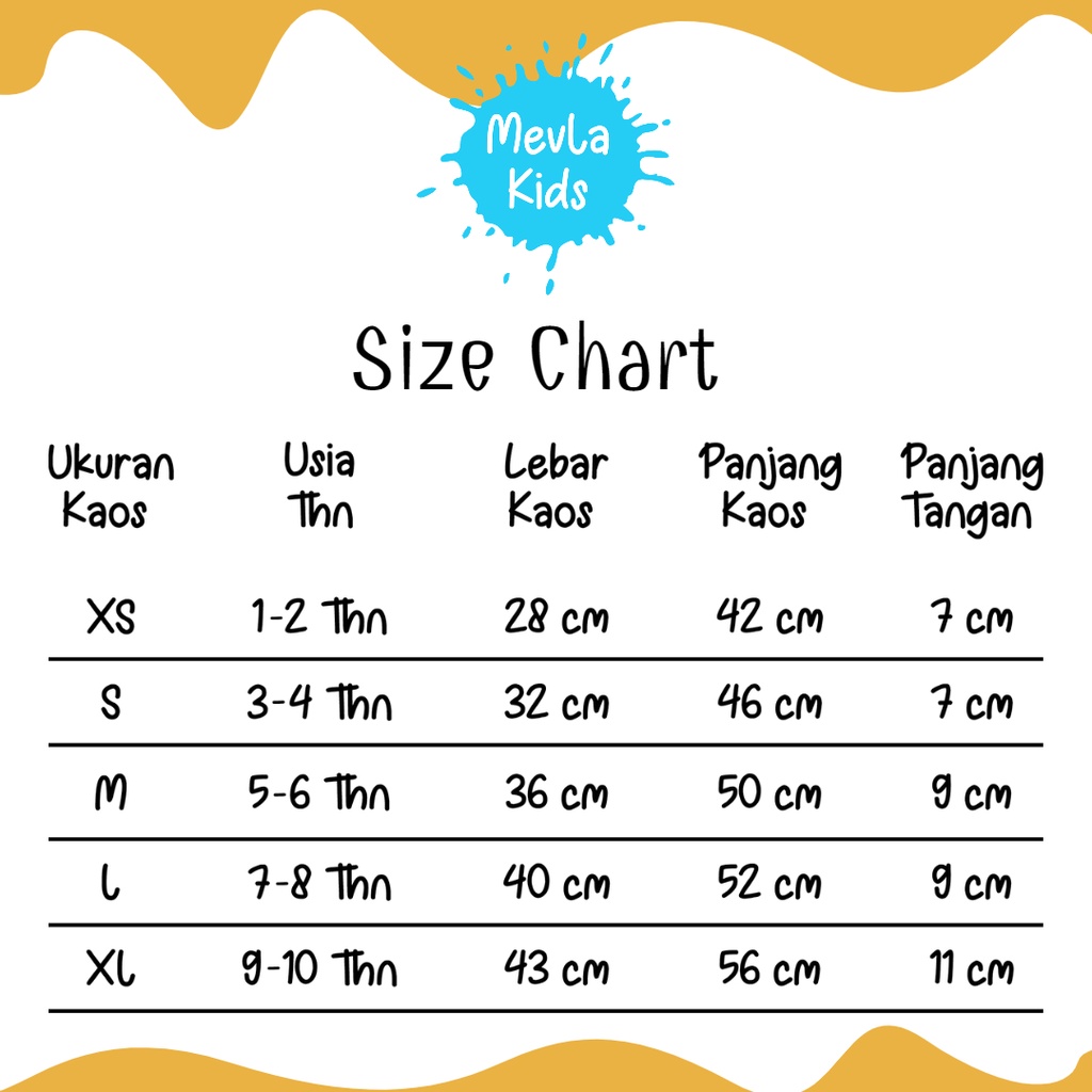 Kaos Polos Anak Laki Laki Perempuan Branded Premium Original | Mevla Kids - Kenzi Mustard