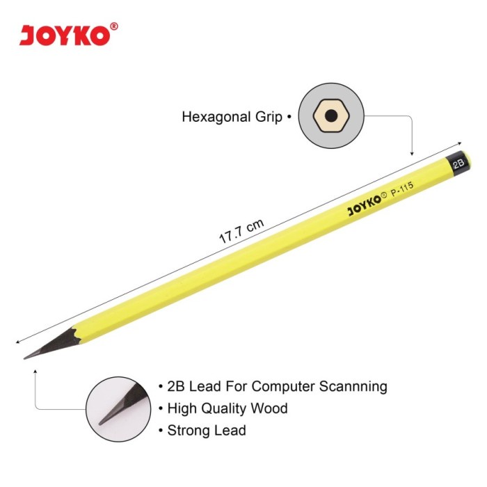 

Segera Miliki Pensil Joyko P-115 / 2B / 1 Box 12 Pcs Terbatas