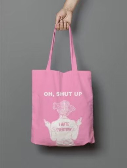 2021 TOTE TERBARU RESLETING TOTEBAG KPOP / TOTE BAG KPOP / KOREA / GOT7 / SEVENTEEN/ IKON/ ANIMAL / ICE CREAM TOTE UKURAN BESAR RESLETING KANVAS WARNA HITAM MARUN NAVY KREM