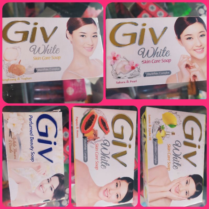 giv white bar soap / sabun padat giv white