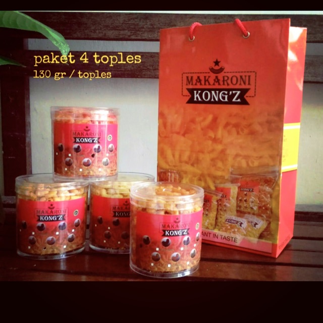 

Paket 4 toples makaroni kongZ