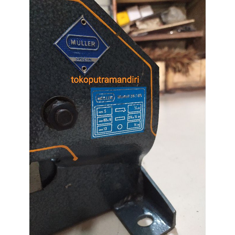 

RB GUNTING PLAT BESI 3S/5R MULLER/ Gunting Plat Besi Manual 3S/5R MULLER Germany