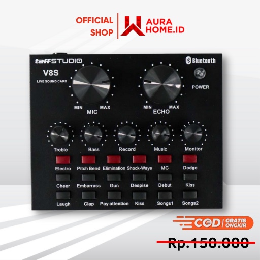 Bluetooth Audio USB External Soundcard Broadcast Mic V8S / Soundcard V8s Live Mixer Audio Broadcast 