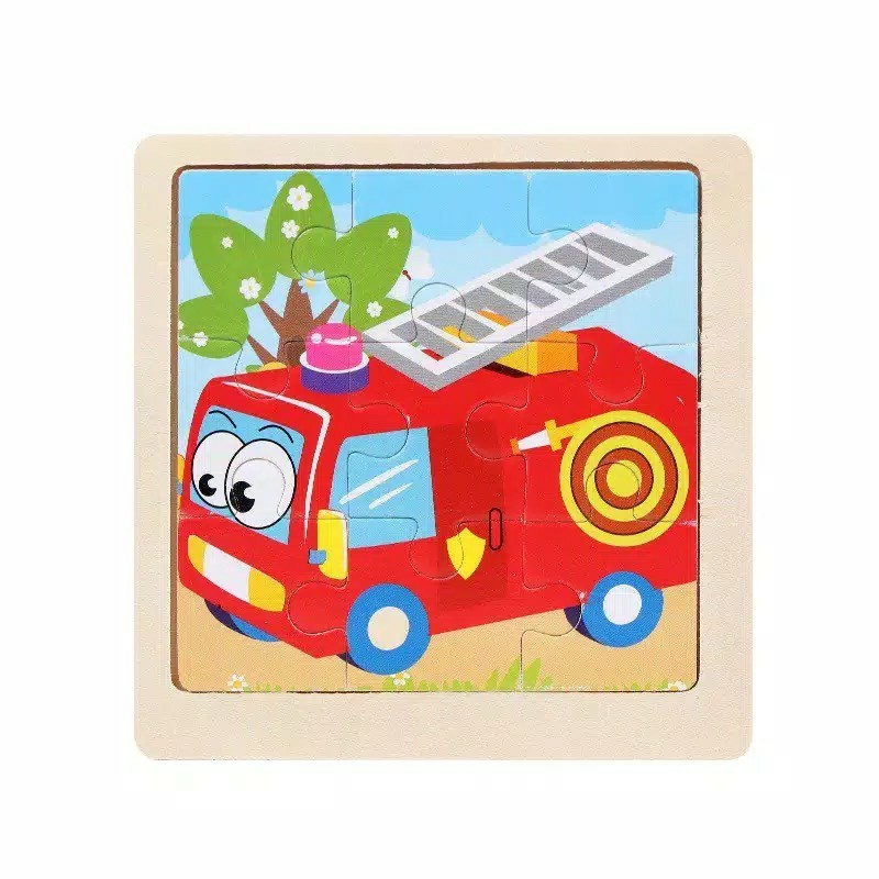 MINI WOODEN PUZZLE Anak Puzzle Kayu jigsaw puzzle Kubus Mainan Edukasi