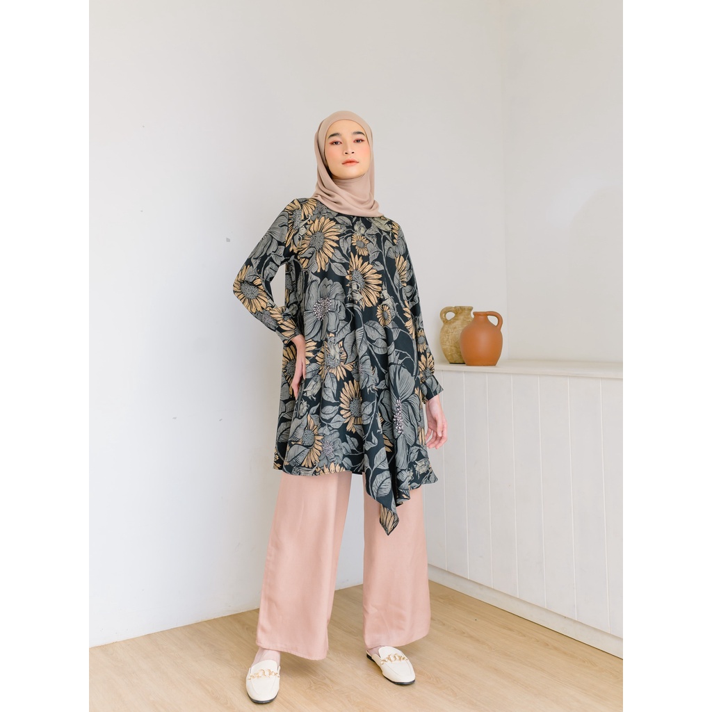 FLORA CLASSICA TUNIK MUDA OFFICIAL SALE (BLACK S)