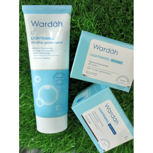 PROMO paket Wardah Lightening  (Day 30GR + Night 30gr + Gentle Wash 100ml )