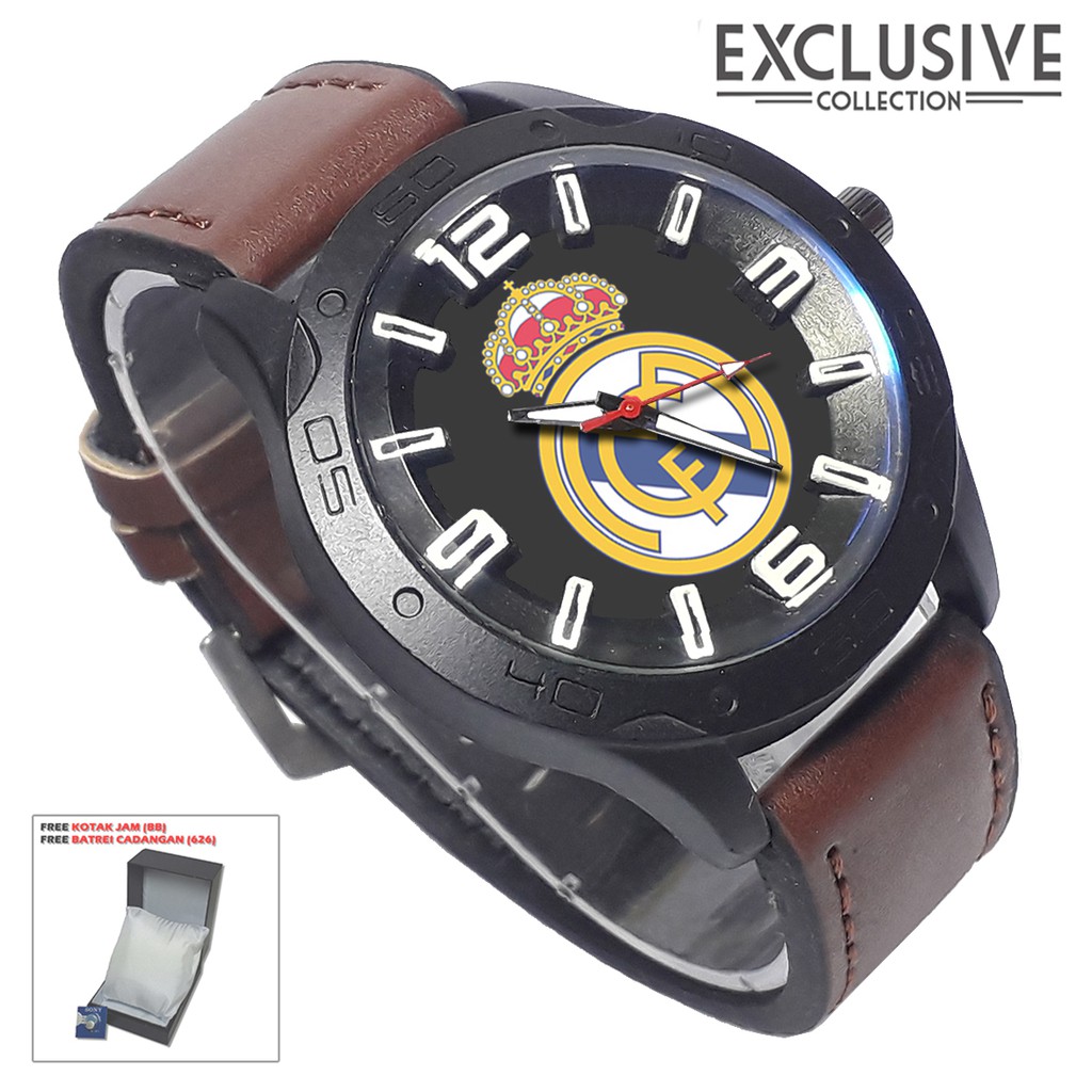 Jam tangan REAL MADRID Kalep Coklat (Exclusive)