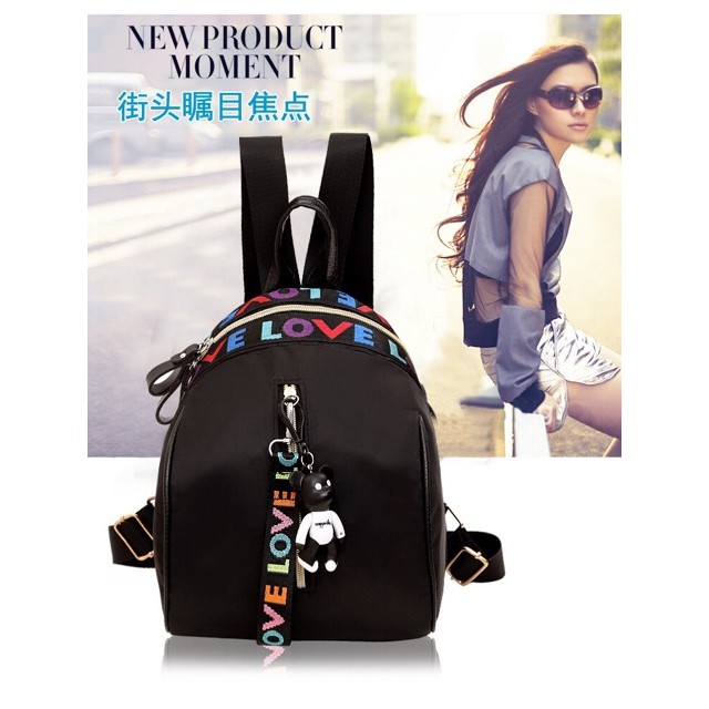 FS-2806 BACKPACK IMPORT KOREA STYLE / TAS WANITA MURAH (FREE GANTUNGAN BONEKA)