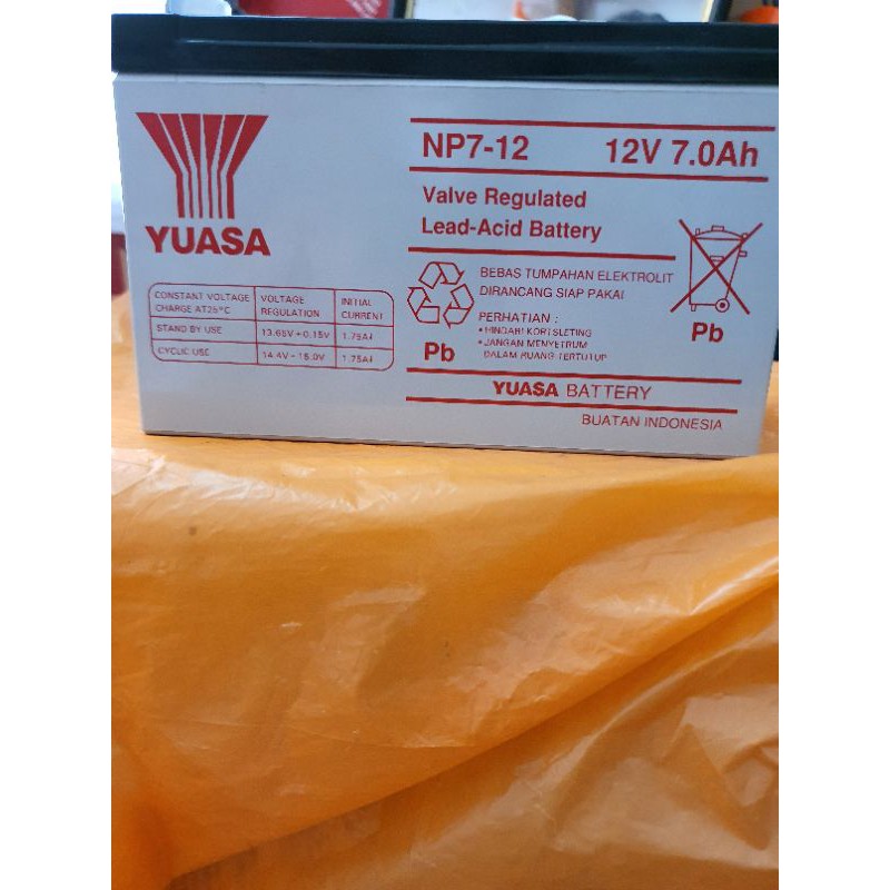 aki yuasa np 7-12 12volt 7 ah