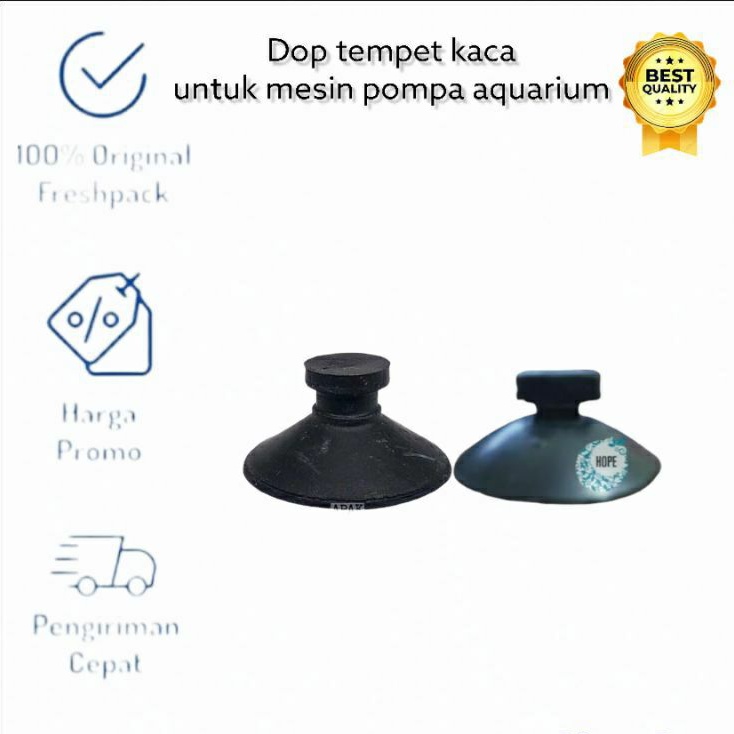 Dop Karet tempel mesin power head tempelan kaca mesin aquarium