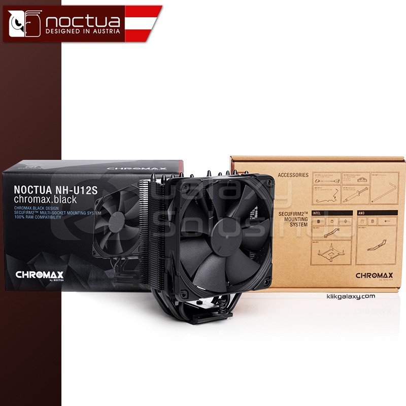 Noctua CHROMAX NH-U12S / NHU12 SNF-F12 120mm fan with PWM