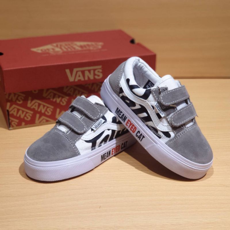 SEPATU VANS PATTA ANAK ABU ABU SEPATU ANAK COWOK SEPATU VANS ANAK LAKI LAKI SEPATU SNEAKERS ANAK