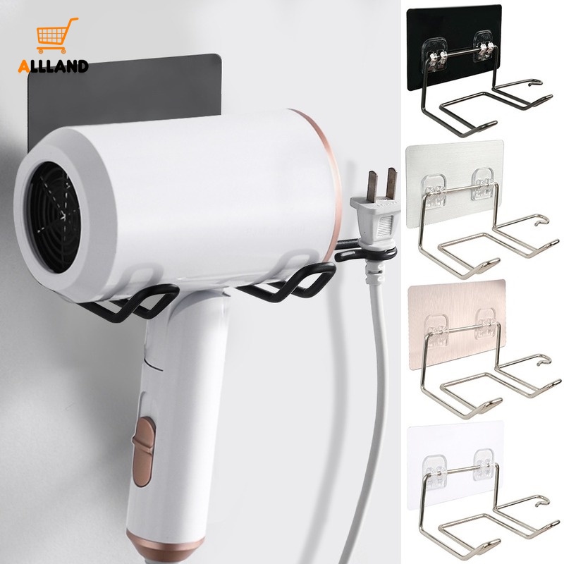 Rak Holder Hair Dryer Bahan Stainless Steel Tahan Air Untuk Kamar Mandi