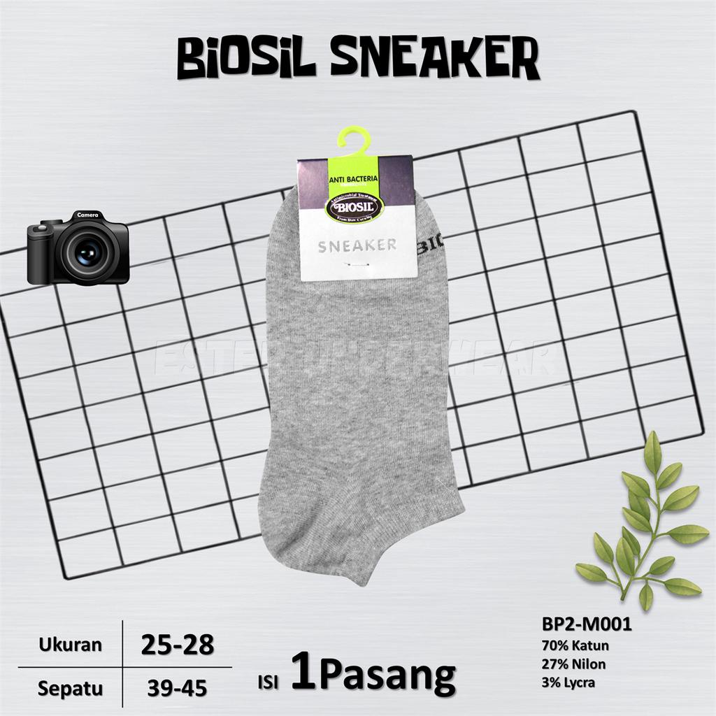 Kaoskaki Pria Biosil Sneaker BP2 Isi 1 Pasang