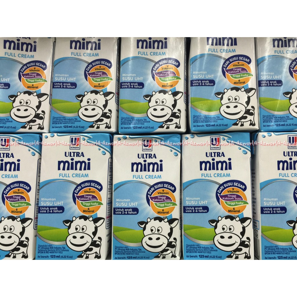 Susu ultra mimi full cream susu UHT Susu Putih 125ml