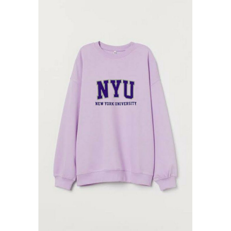 Sweater NY NYU New York University Big Size S - XXXXXL(6XL) Crewneck Jumbo Jaket Sweatshirt Loose Long Sleeve OVERSIZE Unisex