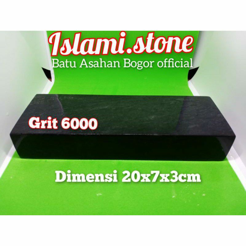 Batu asahan pisau sembelih grit 6000 finishing size 20x7x3cm. batu asah asli alam hight quality