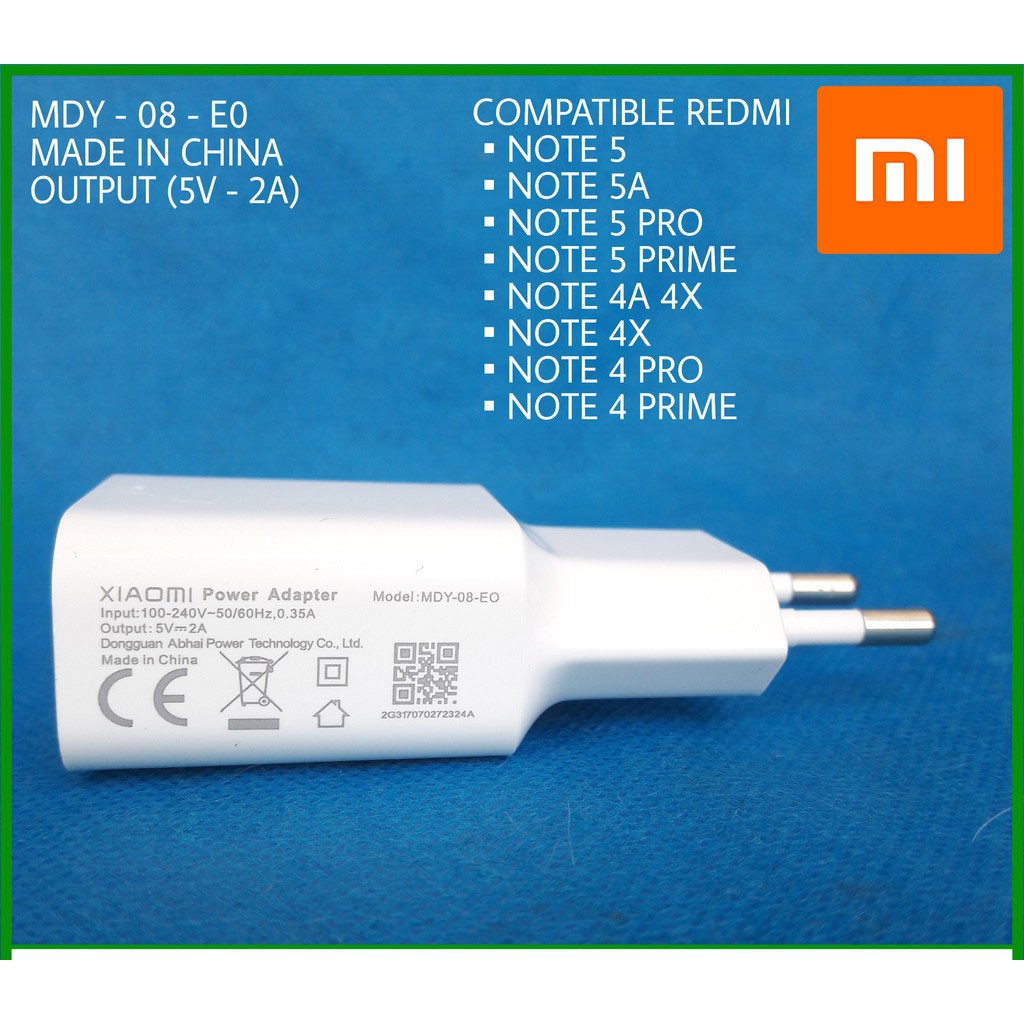 Charger Xiaomi Redmi 2 3 4 5 6 Redmi Note 3 4 5/5 Pro 6 Micro USB Original