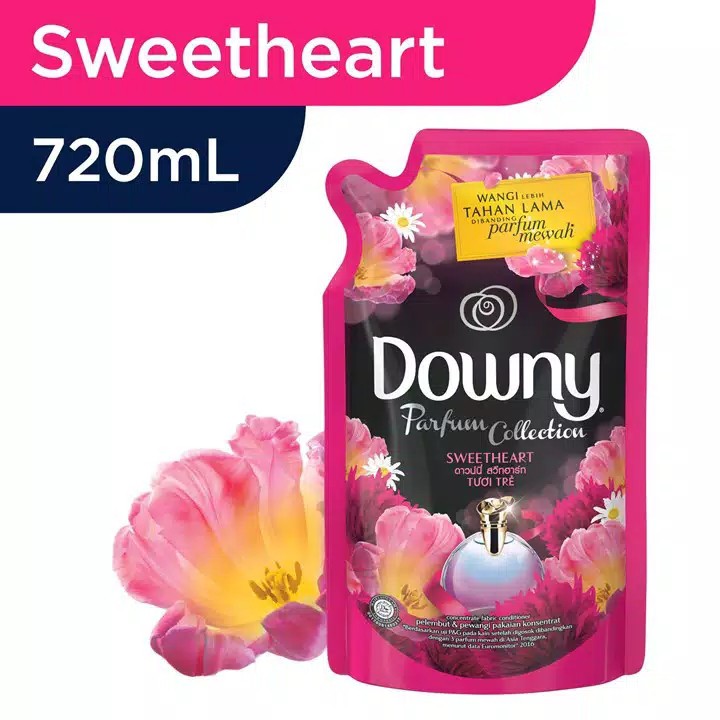 Downy Pelembut Pakaian / Pink Sweetheart Refill 720ml