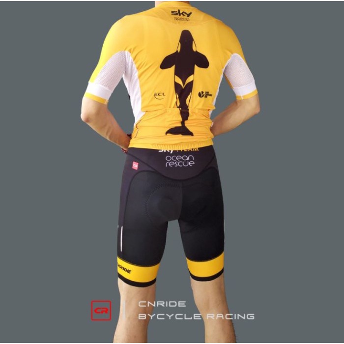 Jersey Set Sepeda Roadbike MTB Impor Team SKY Ocean Rescue Edition