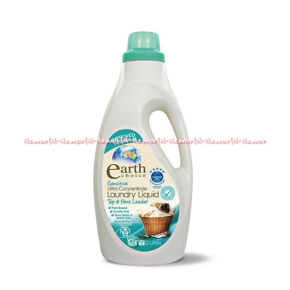 Earth Choice Sensitive Laundry Liquid 1 Liter Detergen Cair Ultra Kosentrat Earthchoice