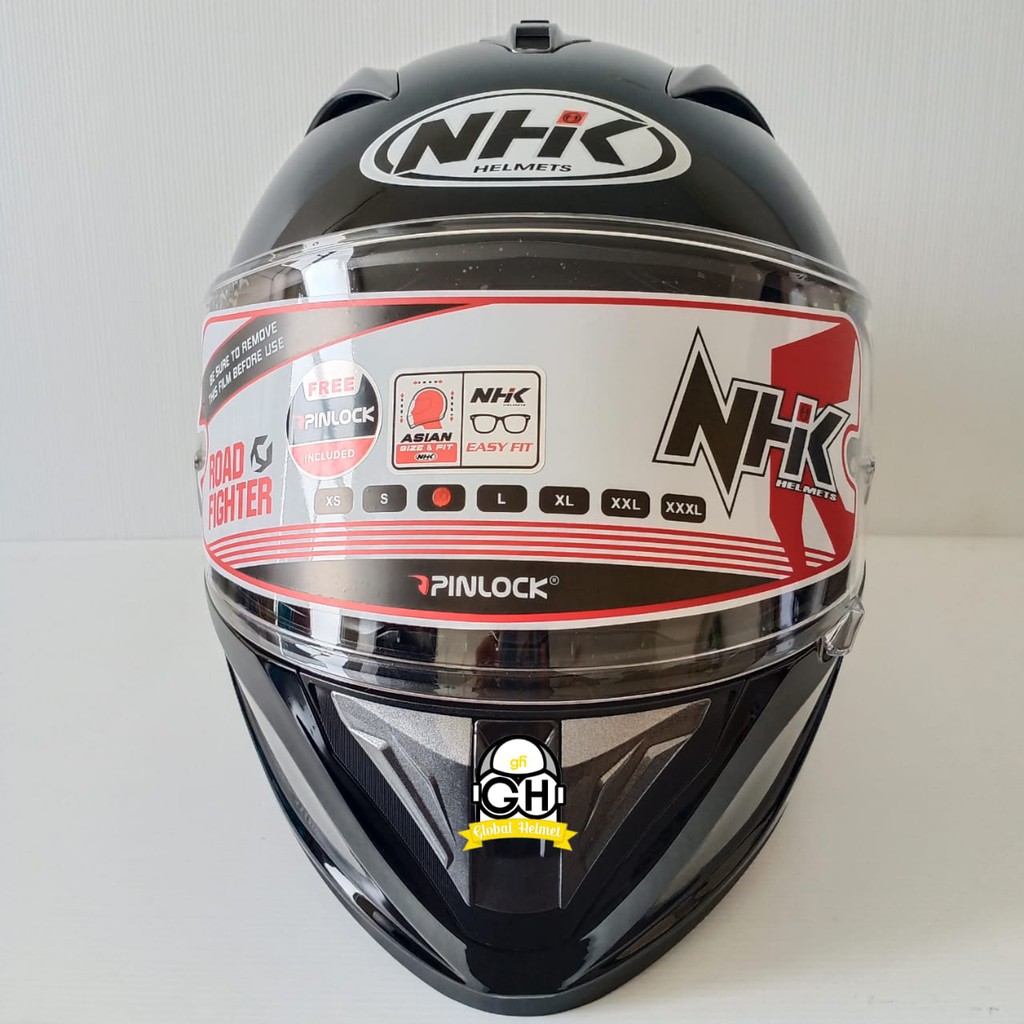 HELM NHK FULL FACE NHK GP PRIME ULTRA LIMITED EDITION SOLID BLACK