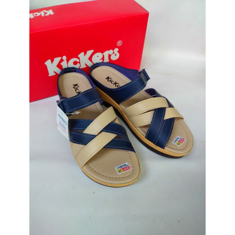 Sandal Wanita Kickers Wedges Terbaru Dan Terlaris