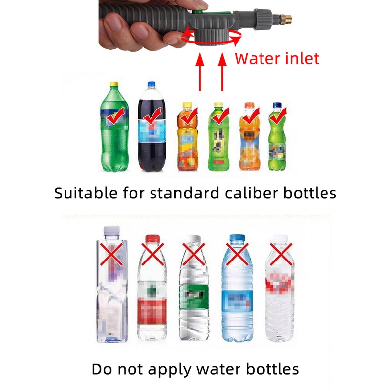 Hot Sale/Sprayer Pompa Angin Tekanan Tinggi Manual/Nozzle Kepala Semprotan Botol Minum Adjustable/Sprinkler Tutup Botol/Alat Siram Taman Alat Pertanian