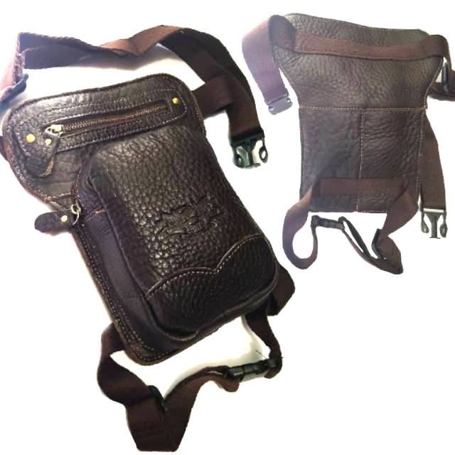 Tas selempang paha kulit asli impor premium quality